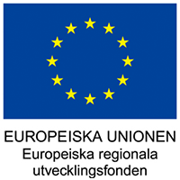 EU-logga, text: Europeiska unionen - Europeiska regionala utvecklingsfonden.