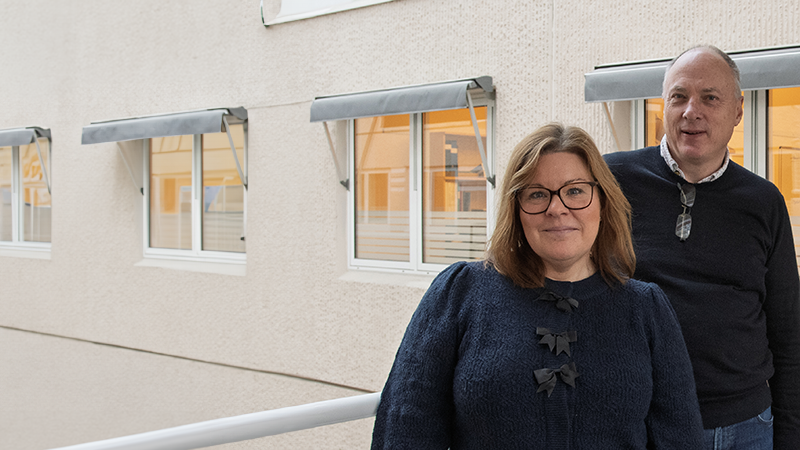 Fotografi på Dag Hallén och Maria Frisk