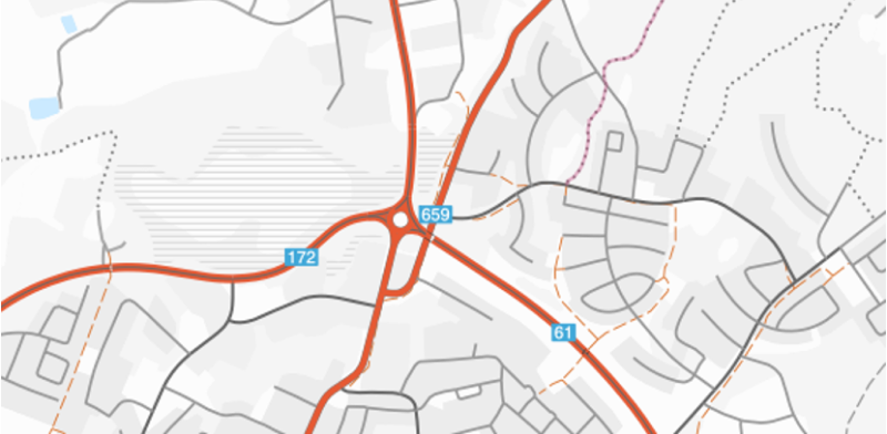 Karta som visar när vägar ska vara tydliga. 