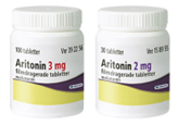 Bild på burk med tabletterna Aritonin. 