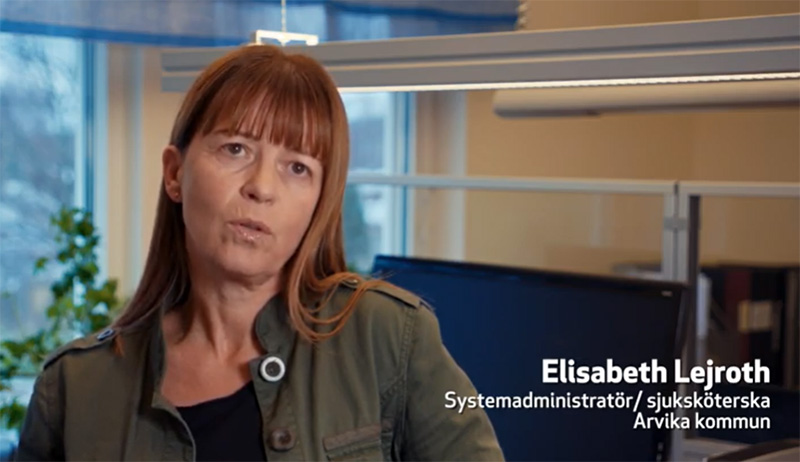 Elisabeth Lejroth är sjuksköterska och systemadministratör i Arvika kommun 