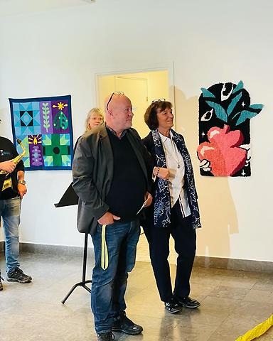 Jan Andreasson, rektor på Kyrkeruds folkhögskola tillsammans med May Bjerklund, skolchef Årjängs kommun.