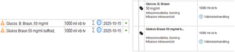 Glukosinformation i Cosmic.