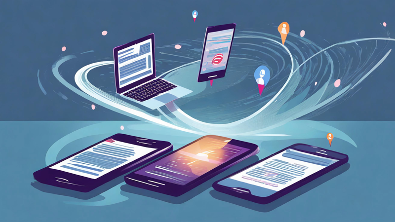 Illustration av digitala plattformar.