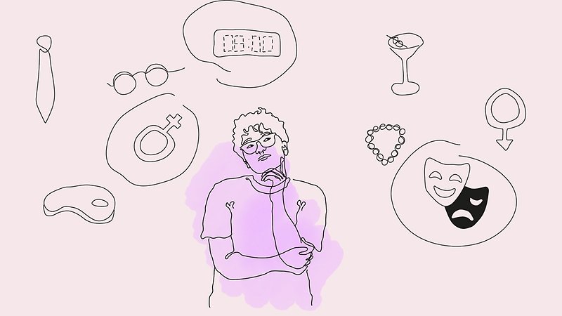 Person som funderar över normkritik.