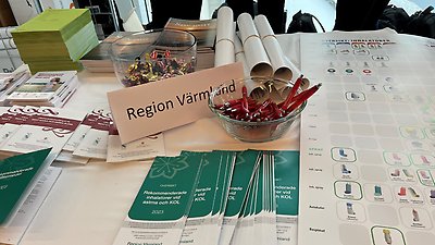 Mässmaterial om läkemedel från Region Värmland.